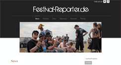 Desktop Screenshot of festival-reporter.de